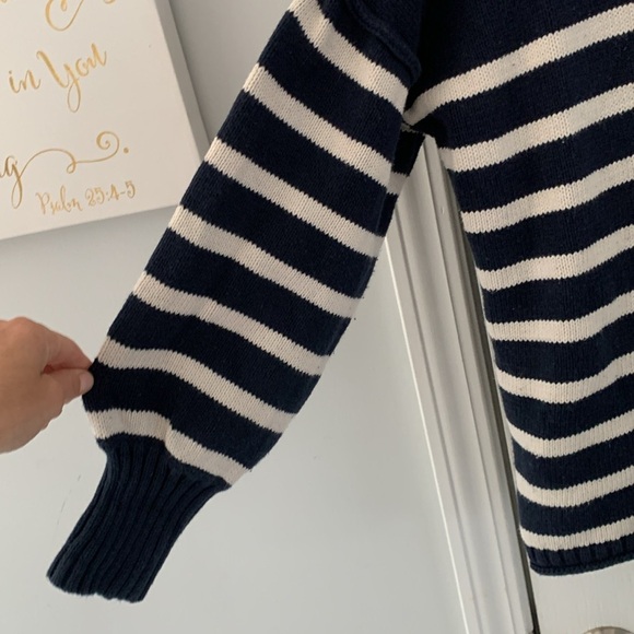 Madewell Conway Sweater Size Small striped knit nautical cotton - Picture 6 of 14